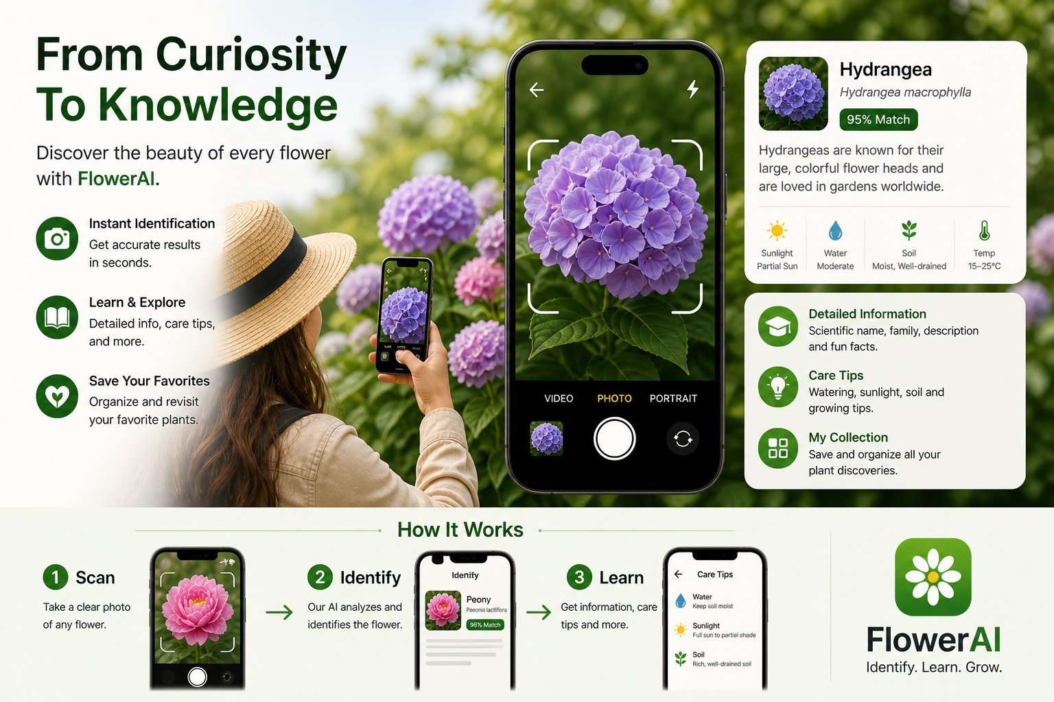 AI-powered flower identification — from curiosity to knowledge